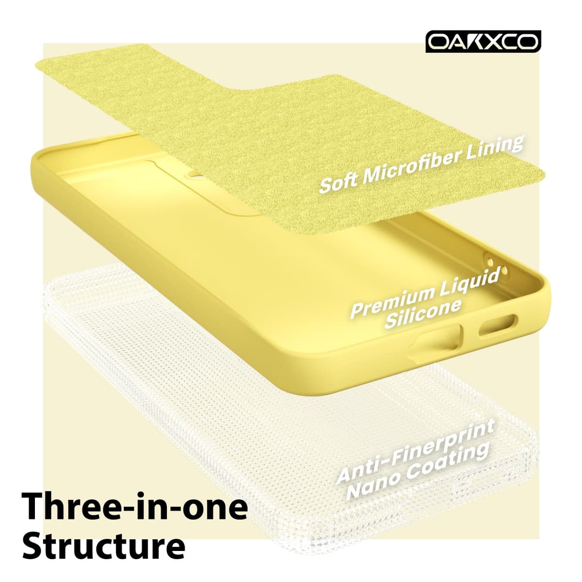 oakxco for Samsung Galaxy S24 Ultra Phone Case Liquid Silicone, Thin Slim Soft Rubber Gel TPU Plain Simple Cover for Women Girl Cute, Matte Solid Color, Brown Khaki Nude — view 68