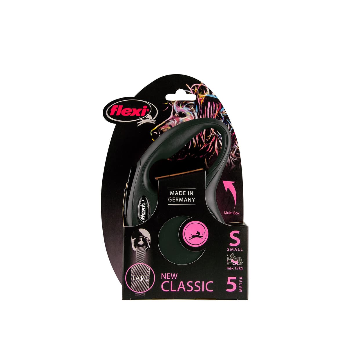 flexi® Classic S Cinta 5 m negro, correa extensible para perros hasta máx. 15 kg — view 4