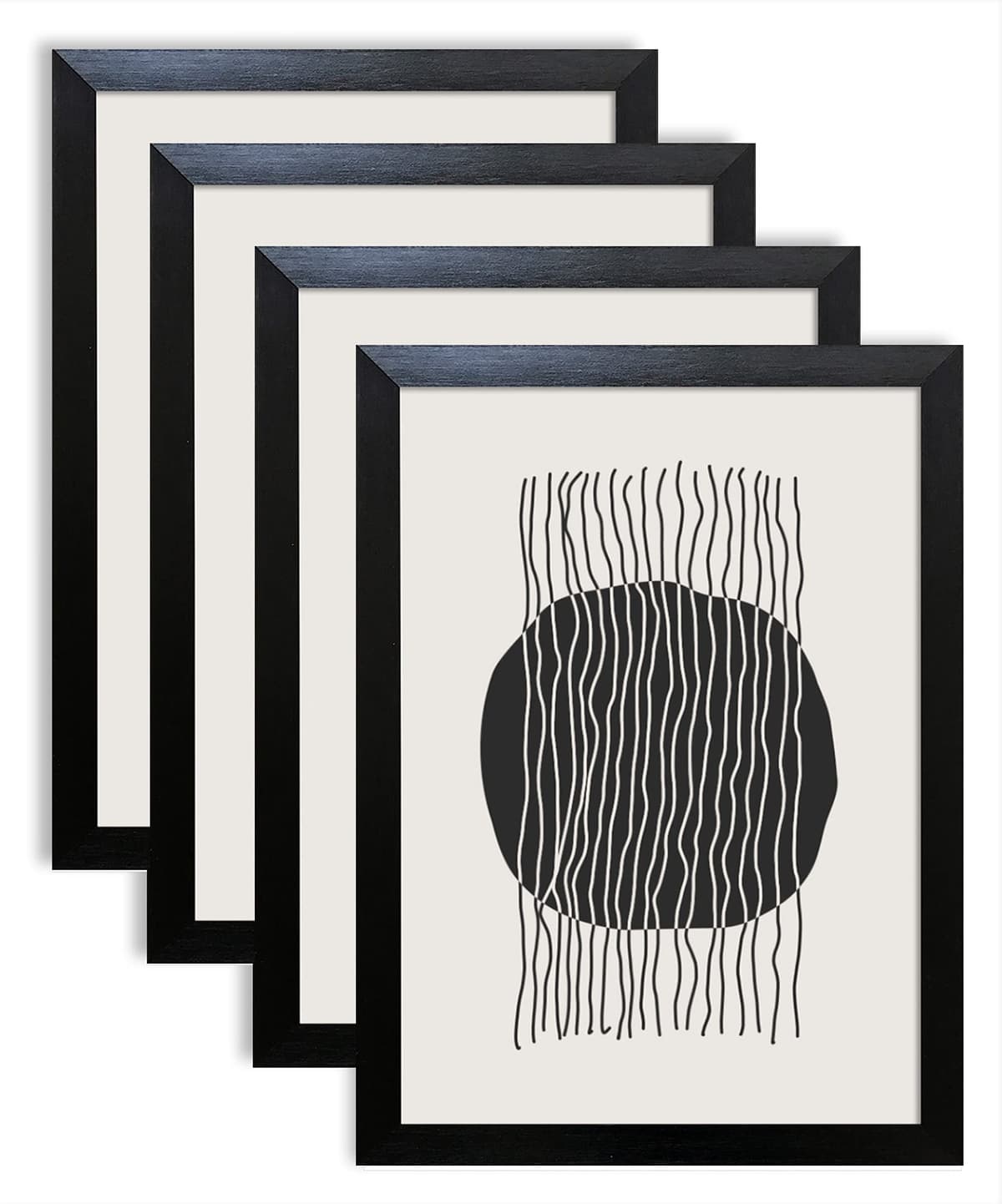 pf+a REAL GLASS A3 Black Frame Glass - PREMIUM A3 Picture Frame Black - Oxford A3 Print Portrait and Landscape Display — view 41