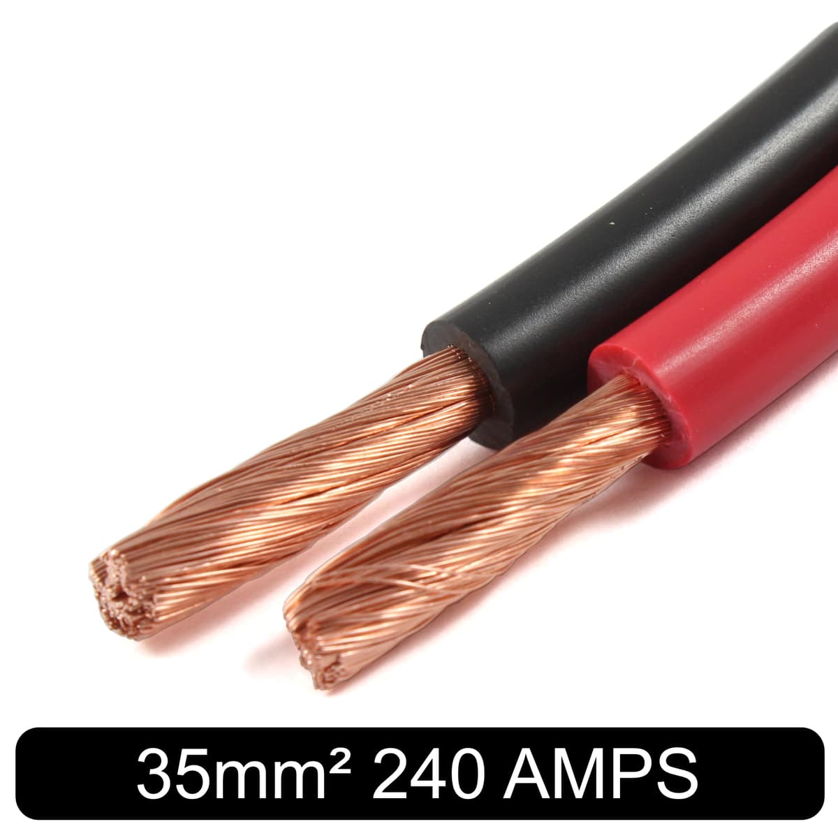 Automotive Hi-Flex 240 Amp 35mm² 2 AWG Battery/Starter/Inverter/Welding PVC Cable Wire (Red, 3 Metre) — view 2