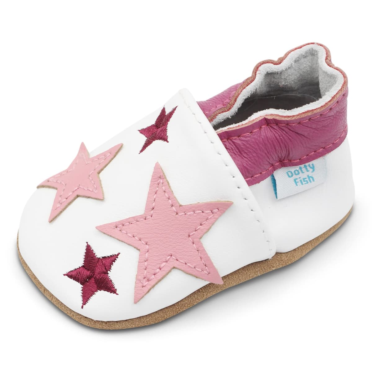 Dotty Fish Soft Sole Leather Baby & Toddler Shoes – Barefoot, Non-Slip, Lightweight & Flexible, Elasticated Ankles - Unisex Boys & Girls, UK Brand, Podiatry Approved — view 19
