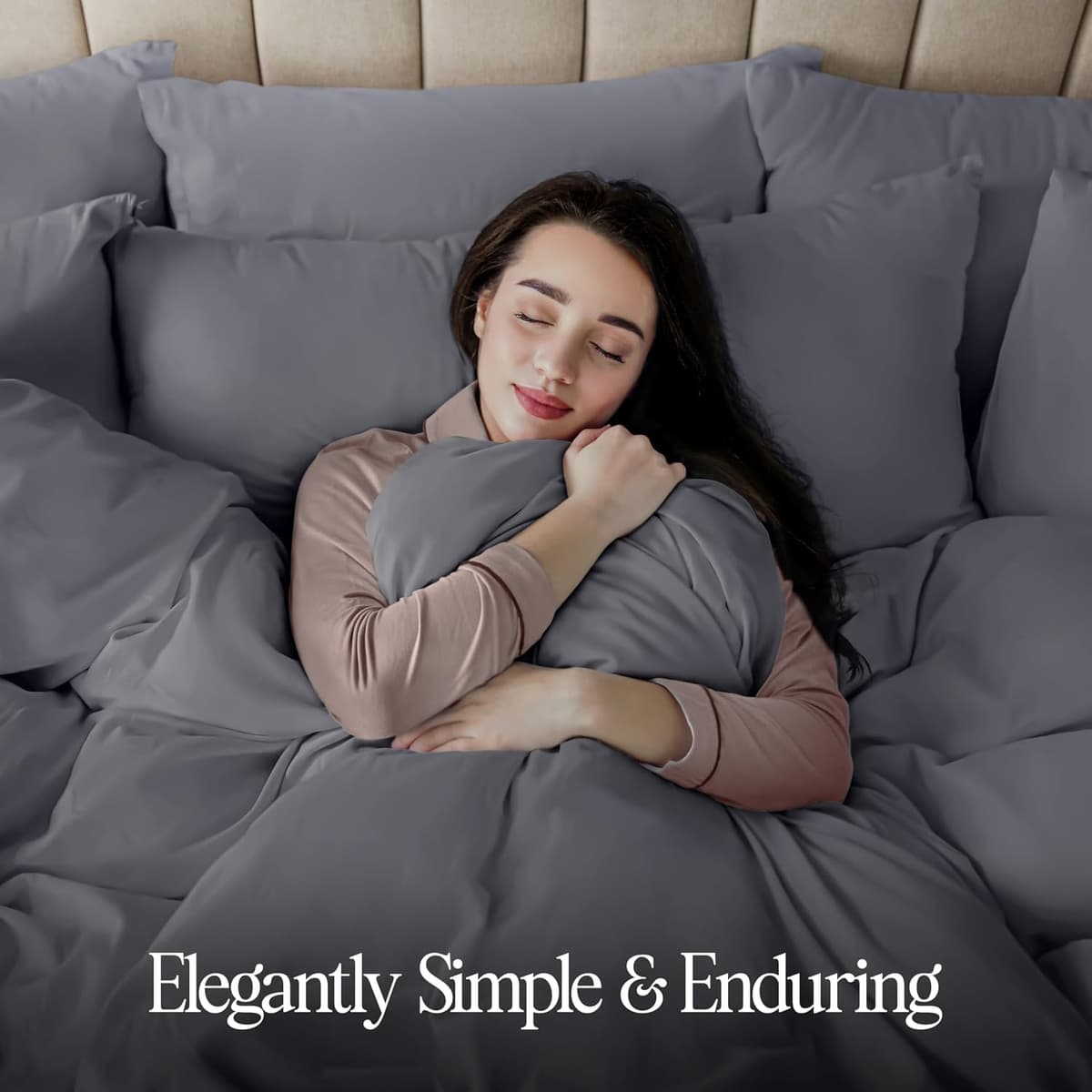 Utopia Bedding Single Duvet Cover Sets - Soft Microfibre Polyester Duvet Cover with Pillow case - Bedding Quilt Cover Set (Grey) Single Grey — view 9