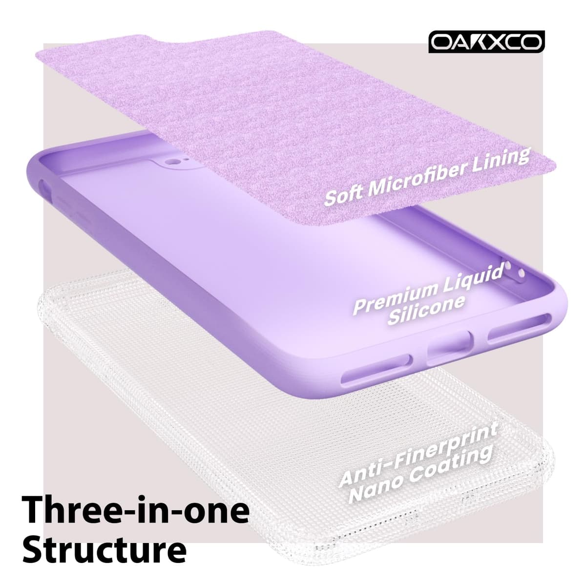 oakxco for iPhone 17 Pro Max Phone Case Liquid Silicone, Cute Thin Slim Grip Soft Rubber Gel for Women Men, Smooth Matte TPU Plain Solid Color Girly Simple Case with Camera Cover, Light Pink — view 1436
