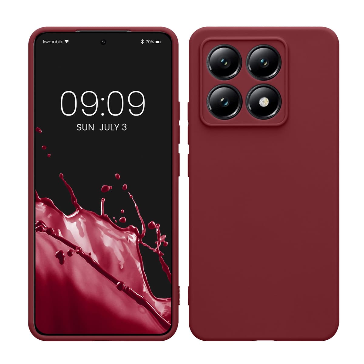 kwmobile Carcasa Compatible con Xiaomi Redmi Note 14 Pro 5G / Poco X7 Funda - Funda Ultrafina de TPU con Bordes elevados - Lavanda Metalizado — view 295