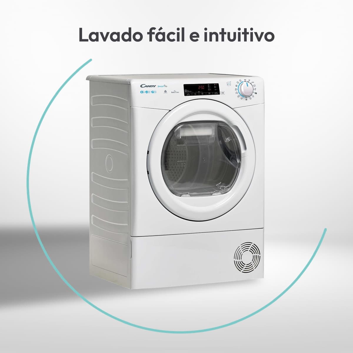 Candy Smart CS 14102DE/1-S, Lavadora 10 KG, 1400 RPM, Pantalla Digital y Mando, Tecnología NFC, Asistente de Voz, 15 Ciclos, 5 Rápidos, Planchado Fácil, Inicio Diferido 24H, Detector KG, 81 DB, Blanco — view 6