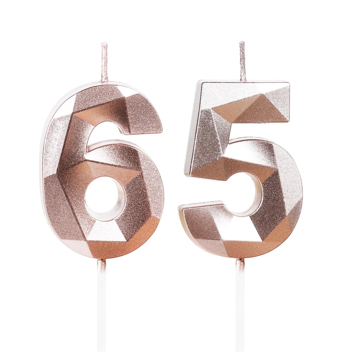 Yiran 50th Birthday Candles, Gold Number 50 Happy Birthday Candles, Cake Topper Decorations for Birthday Party, Wedding Anniversary Celebration Supply — view 234