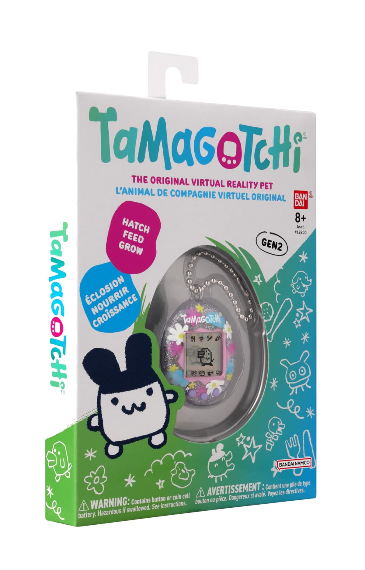 BANDAI - Tamagotchi Mascota Virtual Original Flower Perfume, Multicolor 42983 Juguete electrónico para Mayores de 8 años, Vuelve tu Mascota Electronica preferida con Otros diseños — view 7