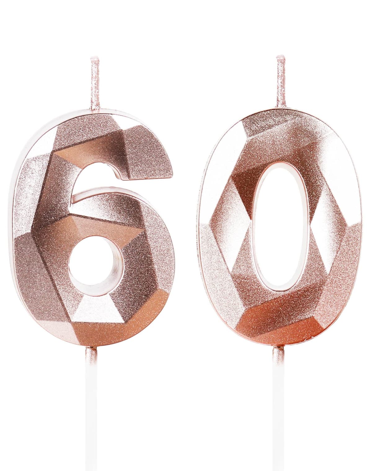 Yiran 50th Birthday Candles, Gold Number 50 Happy Birthday Candles, Cake Topper Decorations for Birthday Party, Wedding Anniversary Celebration Supply — view 241