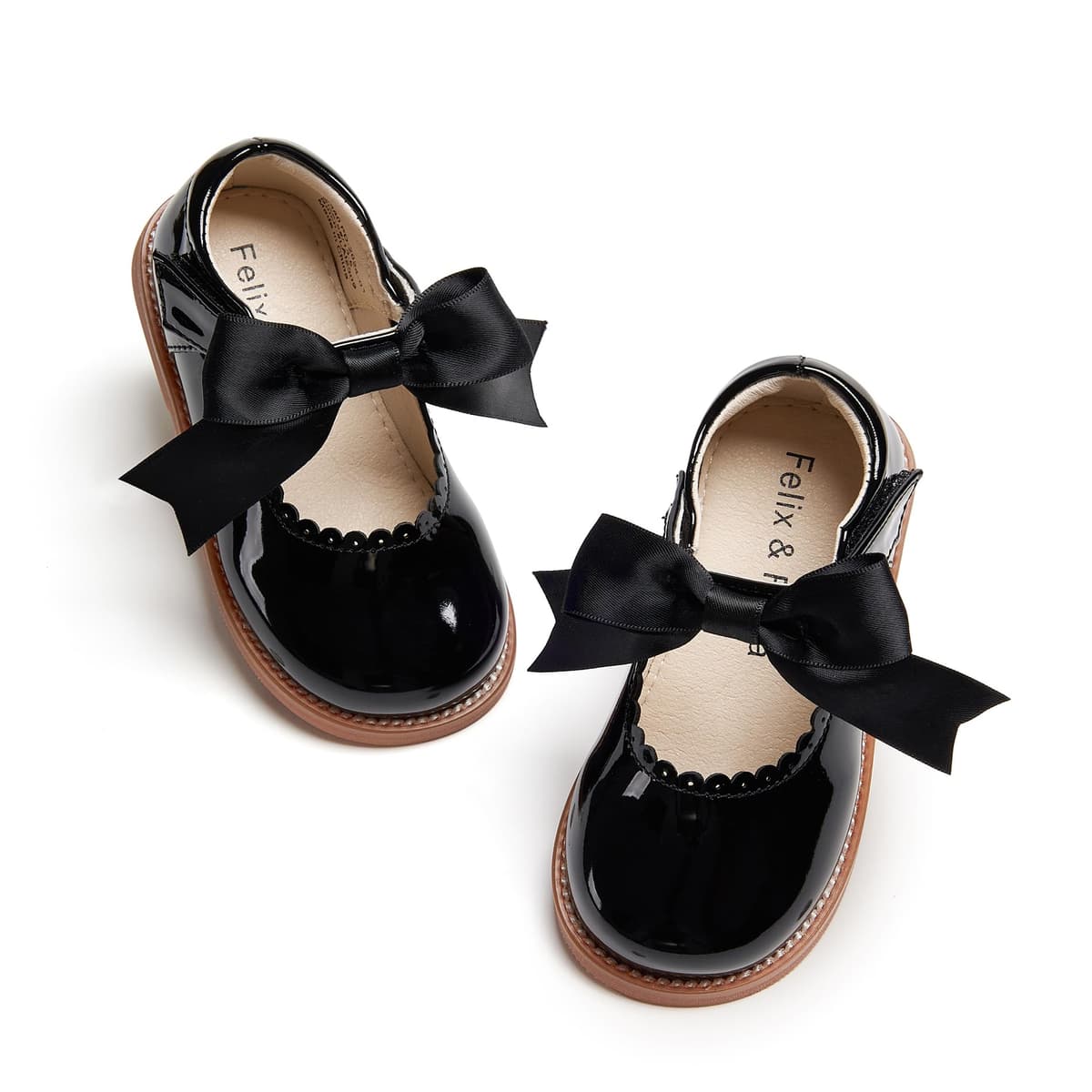 Felix & Flora Toddler Little Girl Mary Jane Dress Shoes - Ballet Flats for Girl Party School Shoes — view 53
