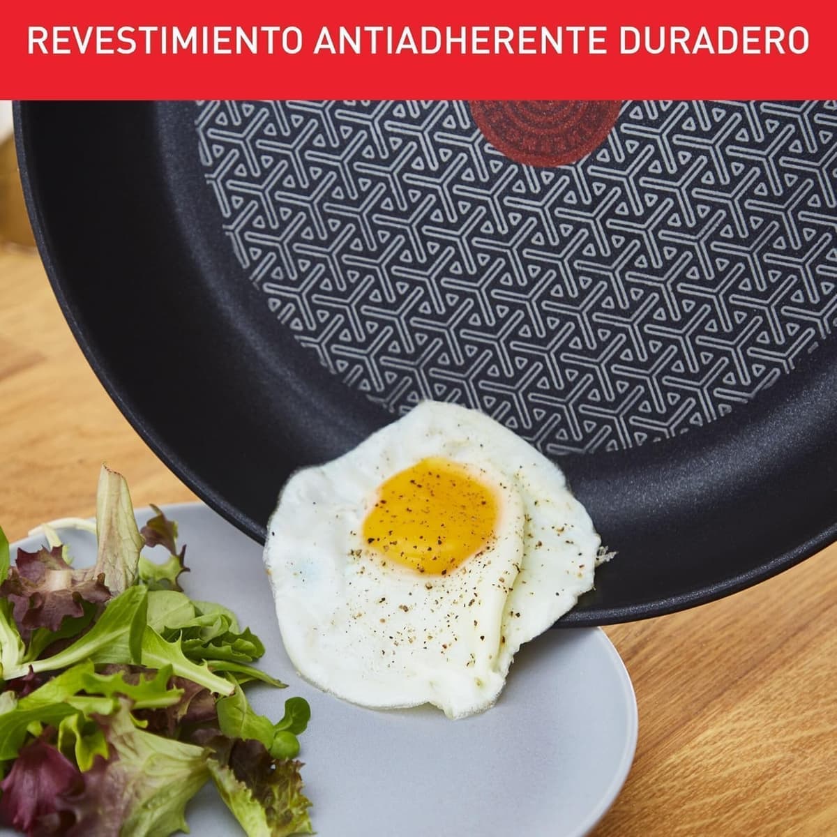 Tefal Duetto - Juego de Sartenes de 20/24/28 cm, Apto inducción, antiadherente, revestimiento titanio, Thermo-signal, apto lavavajillas y horno, acero inoxidable — view 4