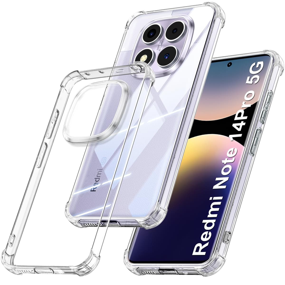 FLLAO 4 en 1 Funda para iPhone 15 con 2 Protector Pantalla y 1 Protector Lente Cámara, [Almohadilla de Aire integrada] Antigolpes Antiarañazos Carcasa 6,1 Pulgadas, Transparente — view 124