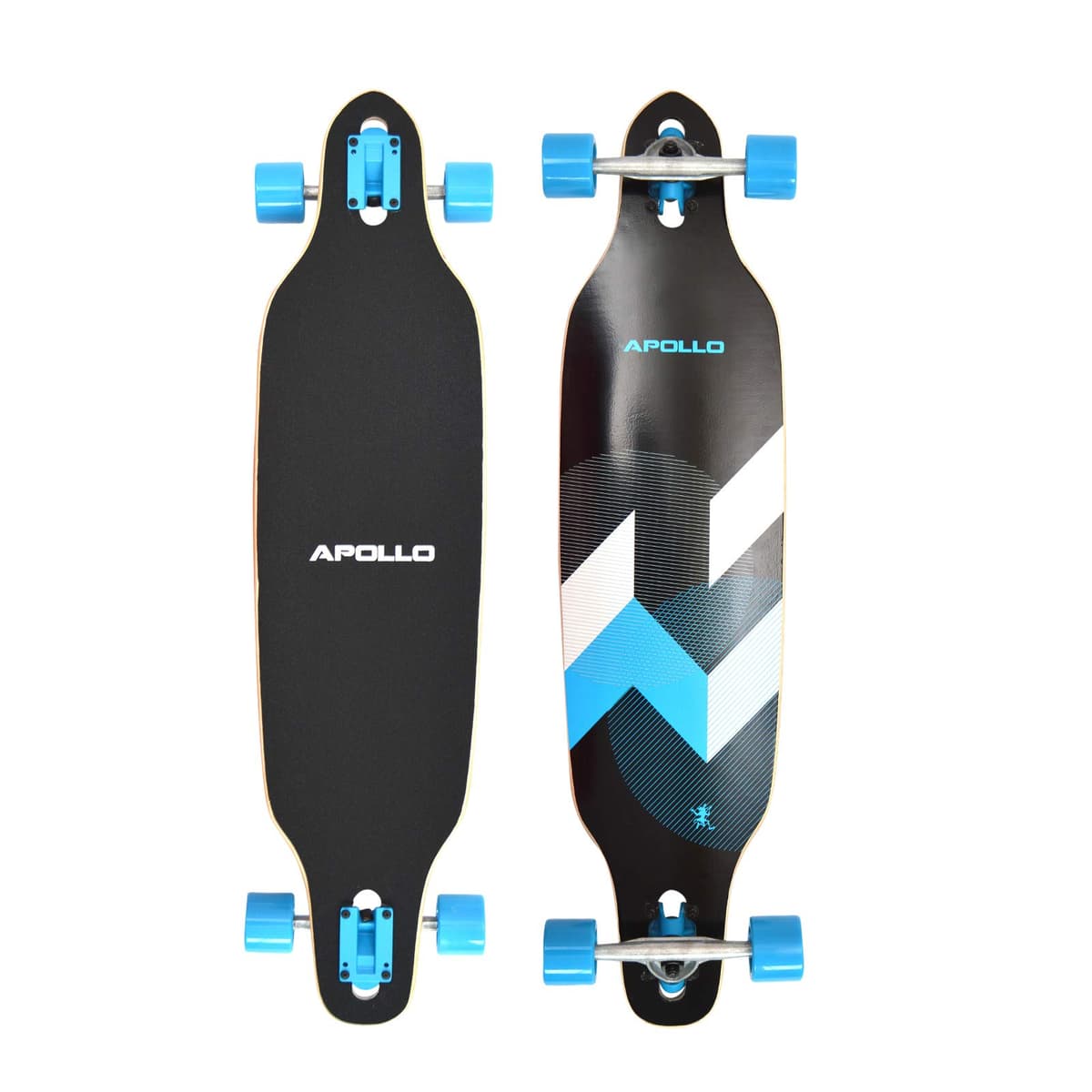 Apollo Longboard edición Especial Tabla Completa, con rodamientos de Bolas ABEC Alta velicidad, Drop-Through Freeride Skate Cruiser Boards