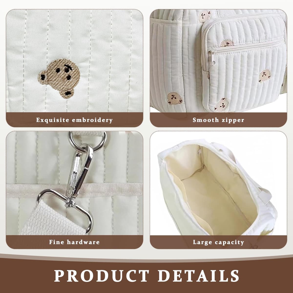 Bolsa de Pañales Multiusos para Mamá: Bolsa de Maternidad para Bebé - Gran Bolsa de Pañales Multifunción para Maternidad y Cambio de Bebé para Hospital y Fin de Semana — view 5