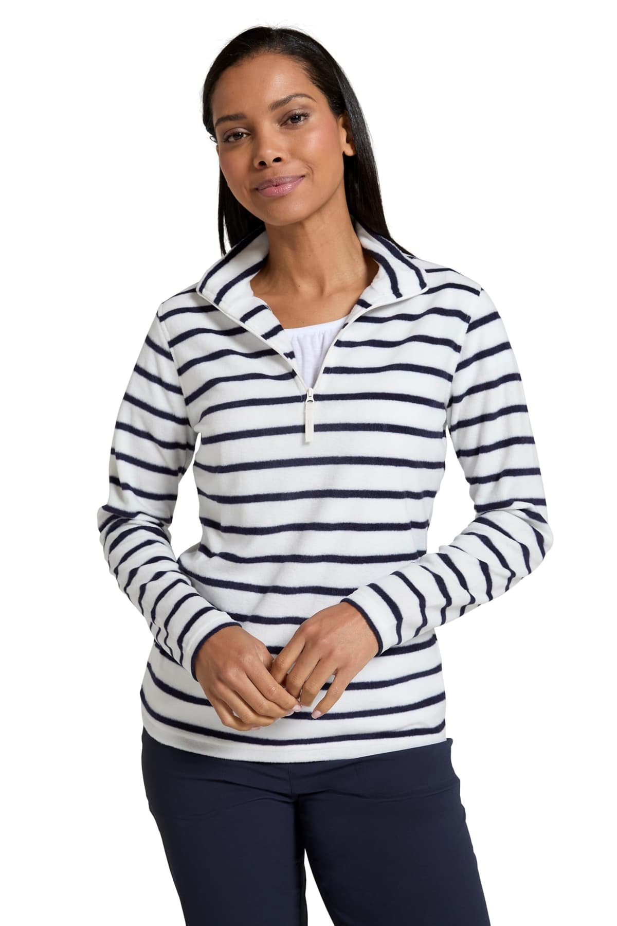 Mountain Warehouse Camber Half Zip Women's Fleece - Lightweight, Warm & Cosy Half Zip Sweatshirt - Best for Spring Summer, Camping, Outdoors, Travelling & Hiking — view 17
