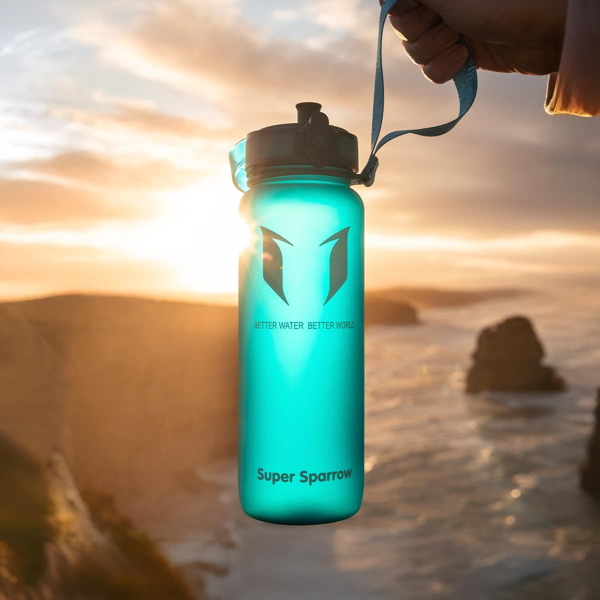 Super Sparrow Botella de Agua Deportiva -350ml & 500ml & 750ml & 1000ml - Sin BPA — view 8