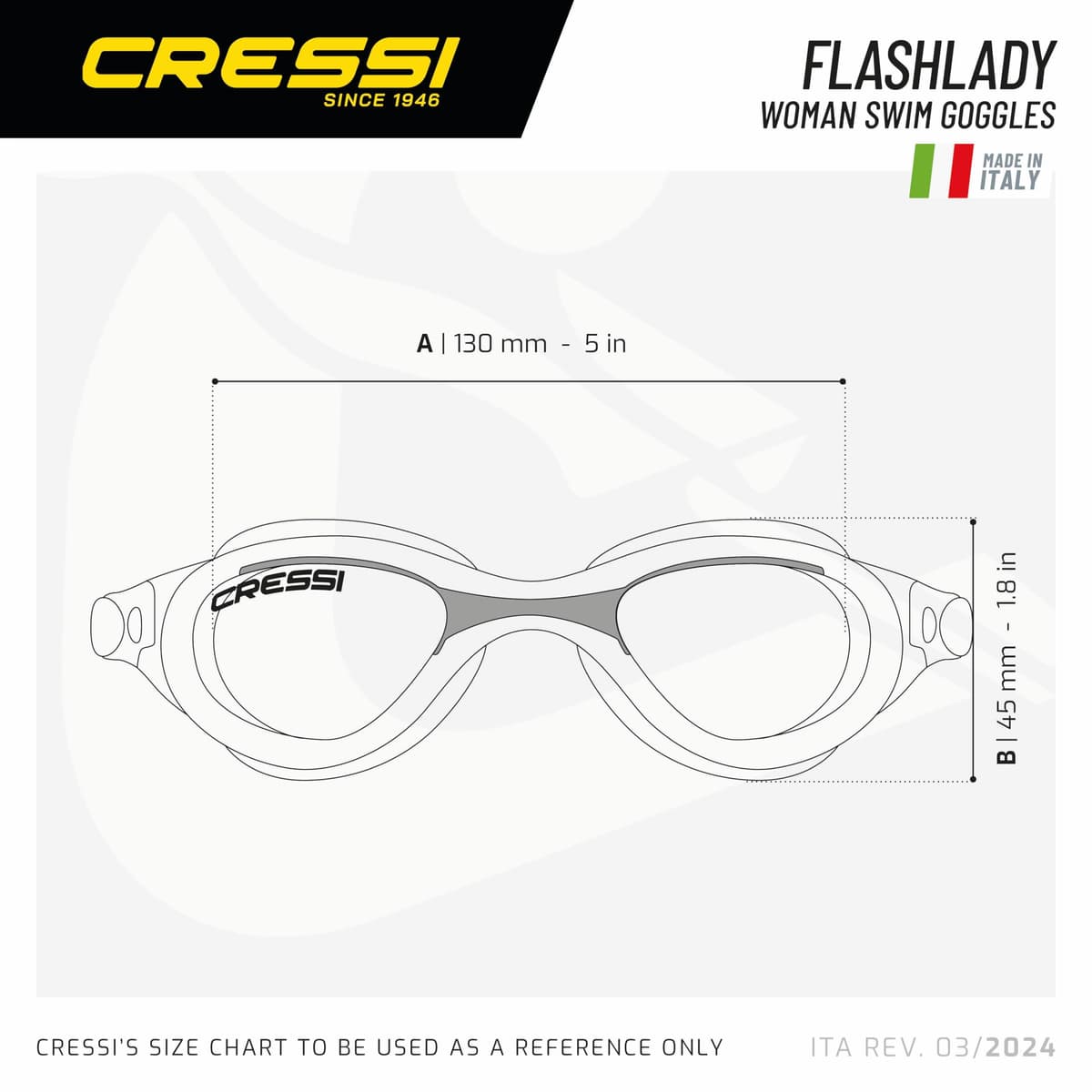 Cressi desde 1946 -Flash Compact Goggles - Gafas Compactas y Lentes Separadas, Natación, Piscina, Snorkel, Triatlón, Anti Vaho_Arañazos_UV - Negro/Rosa_Lente Clara - Talla Única — view 4