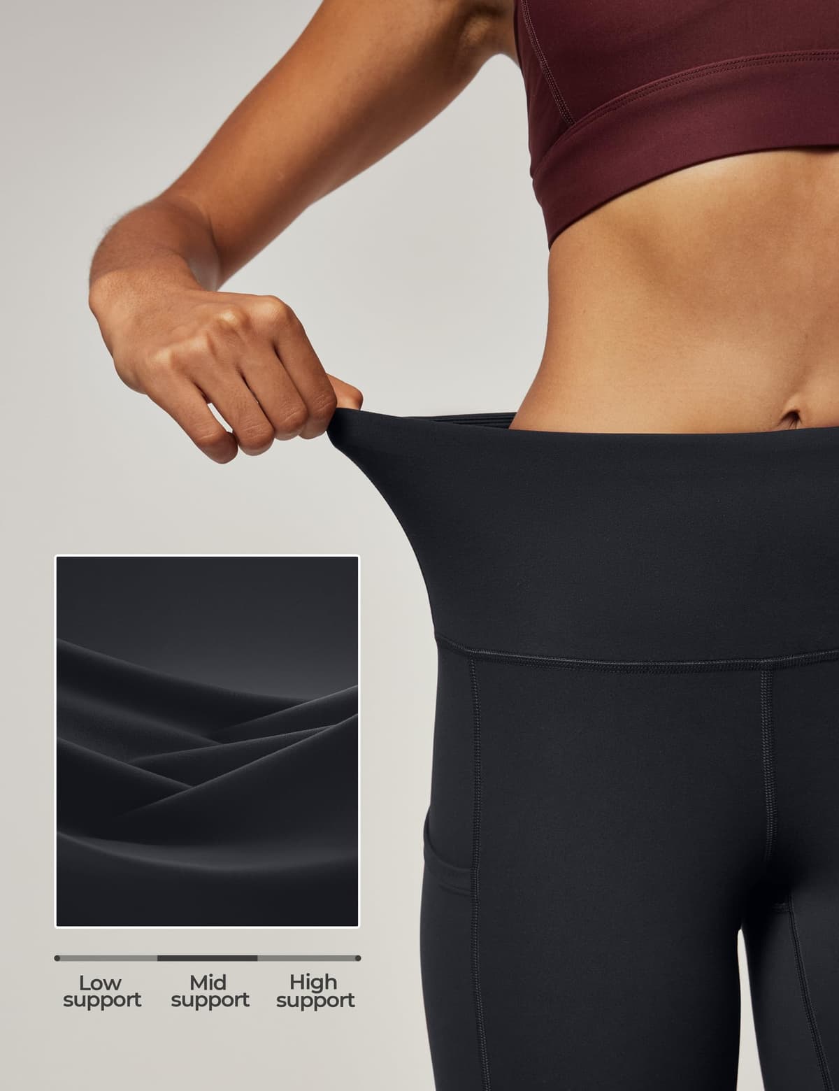 IUGA Yoga Pants with Pockets, Workout Running Leggings with Pockets for Women — view 5