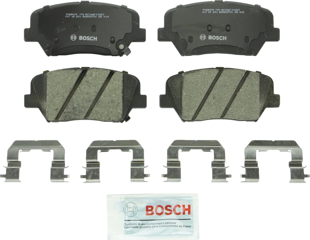 Bosch BC914 QuietCast Premium Ceramic Disc Brake Pad Set For: Acura ILX; Honda Accord, Civic, CR-V, Element, Fit, Front — view 301