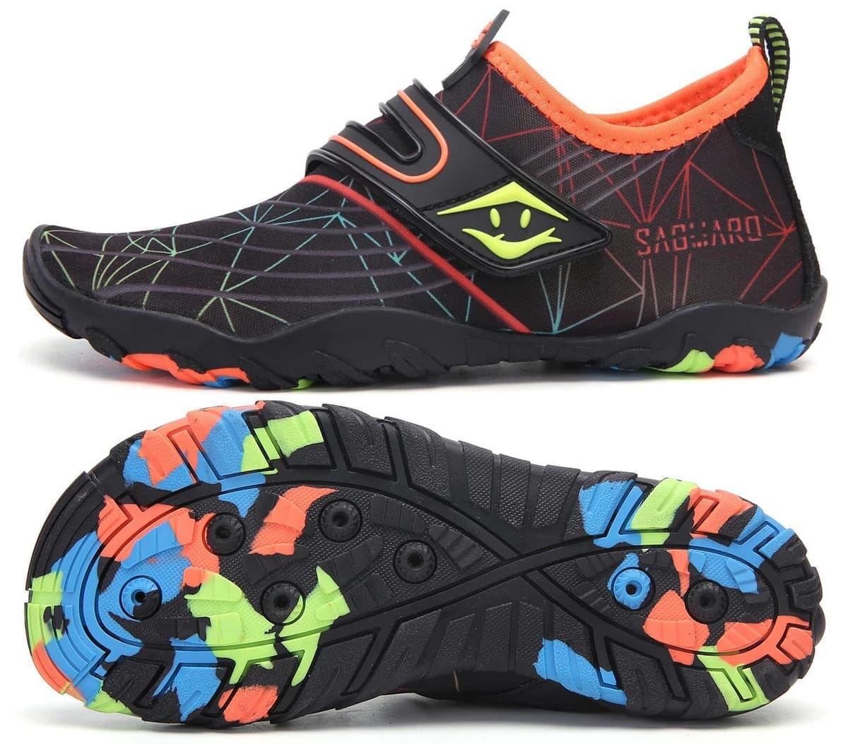 SAGUARO Escarpines Niño Niña Zapatillas de Agua Respirable Zapatos Agua Antideslizante Zapatillas Playa Escarpines Piscina Calzado para Natacion Surf Acuaticas,Gr 24-36 EU — view 12