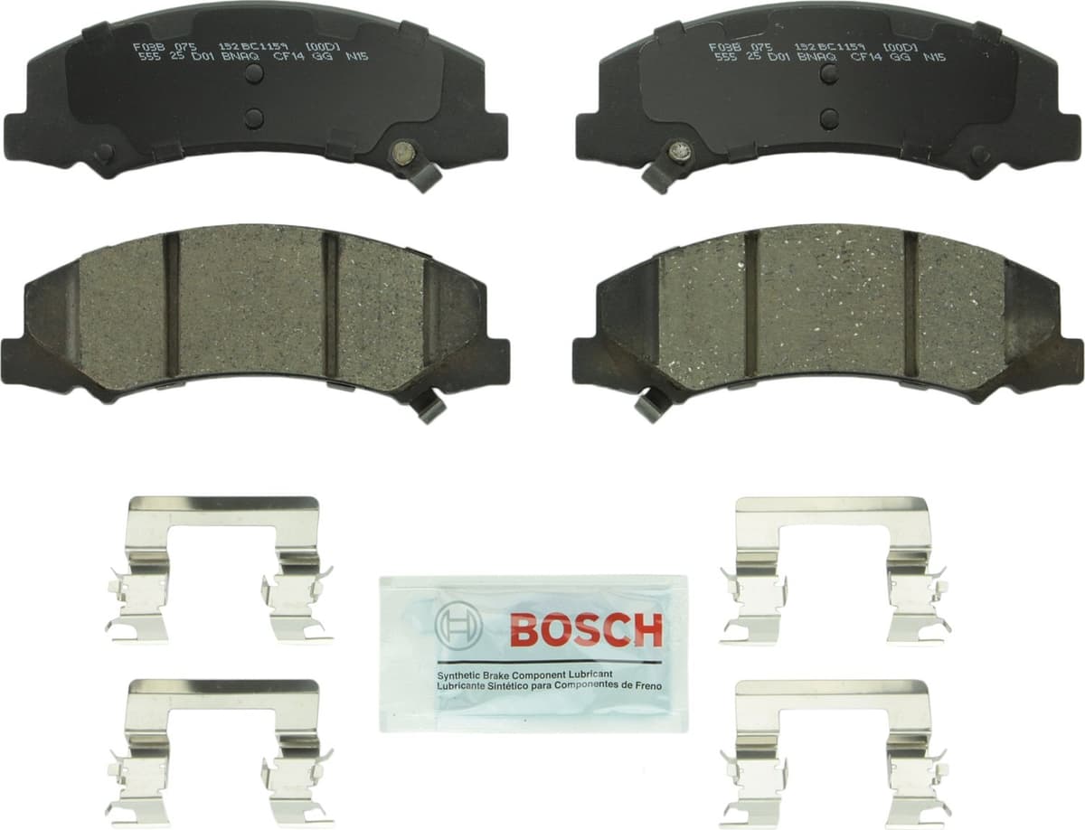 Bosch BC914 QuietCast Premium Ceramic Disc Brake Pad Set For: Acura ILX; Honda Accord, Civic, CR-V, Element, Fit, Front — view 53