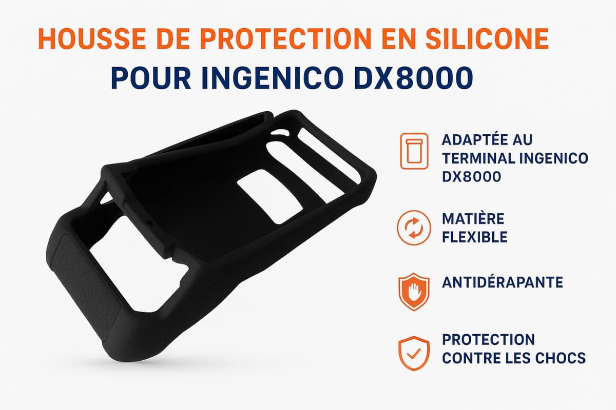 Ventalia Funda de silicona TPV DX8000 – Carcasa protectora anticaídas y antideslizante para datáfono – Protector resistente — view 2