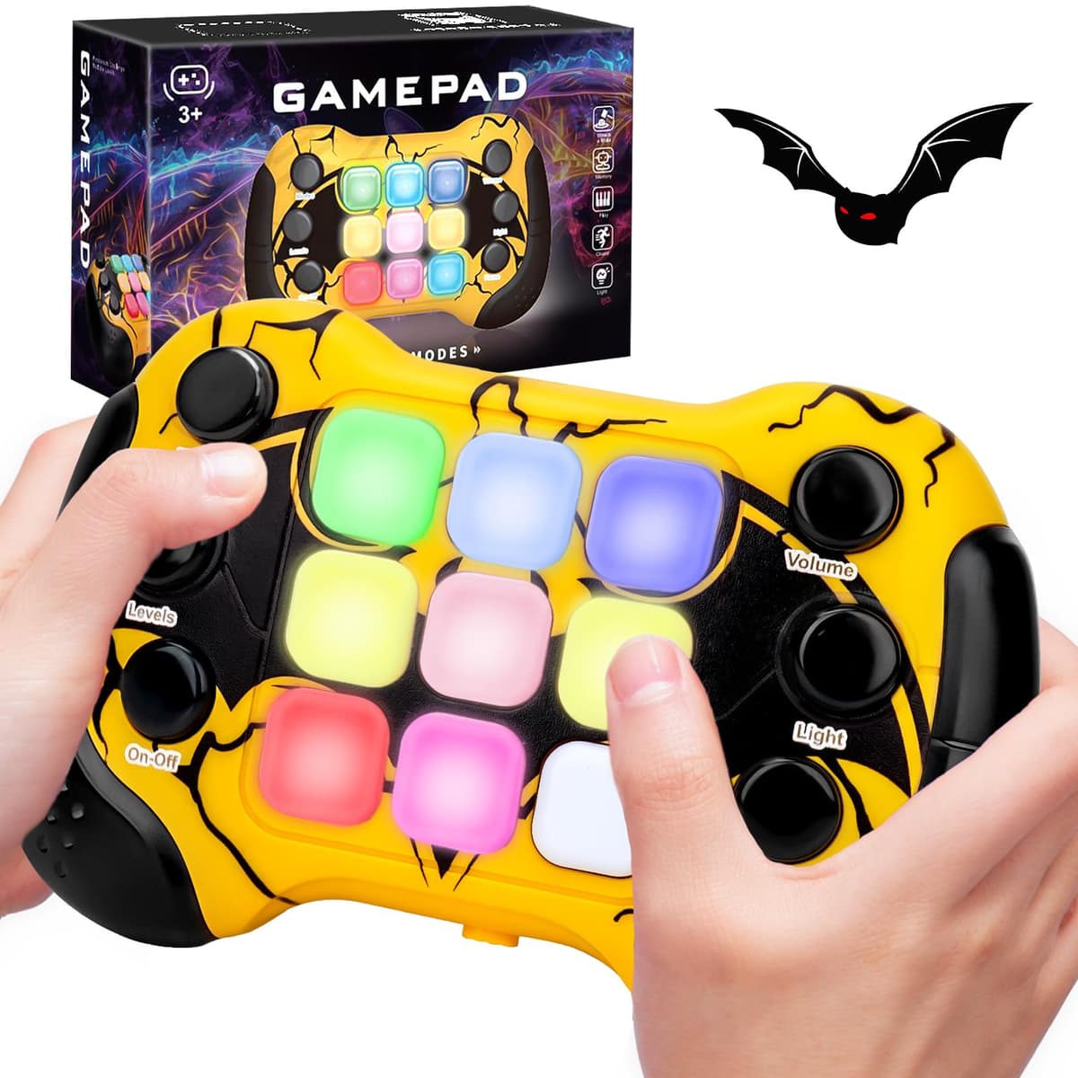 Spider Toys for 6 7 8 9 Year Old Boys Girls: Quick Push Pop Game Sensory Fidget Toys Gifts for Boys Age 5 6 7 8 9, Handheld Games Consoles Autism Birthday Presents for Girls Kids Teen Age 3-12 — view 8