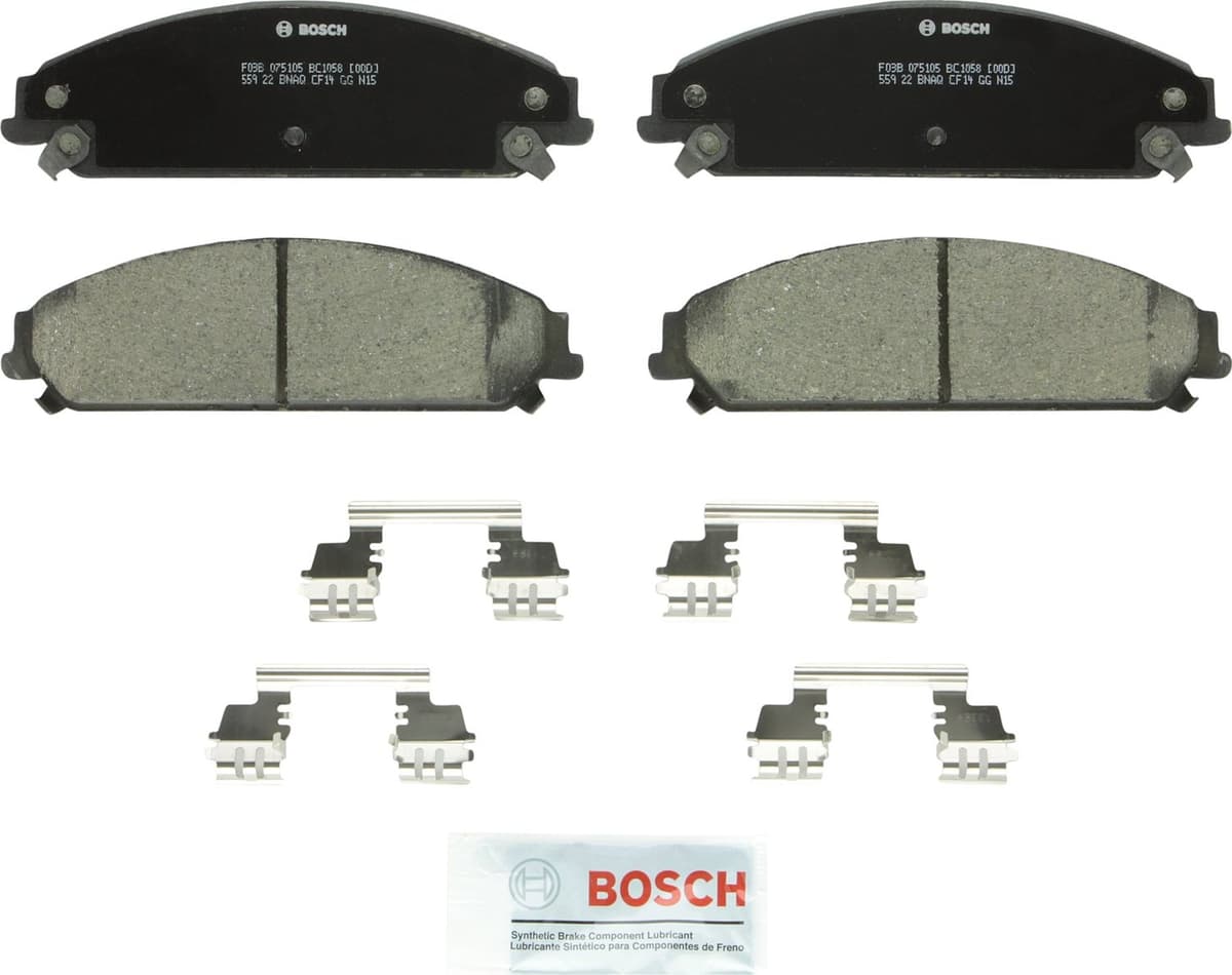 Bosch BC914 QuietCast Premium Ceramic Disc Brake Pad Set For: Acura ILX; Honda Accord, Civic, CR-V, Element, Fit, Front — view 4