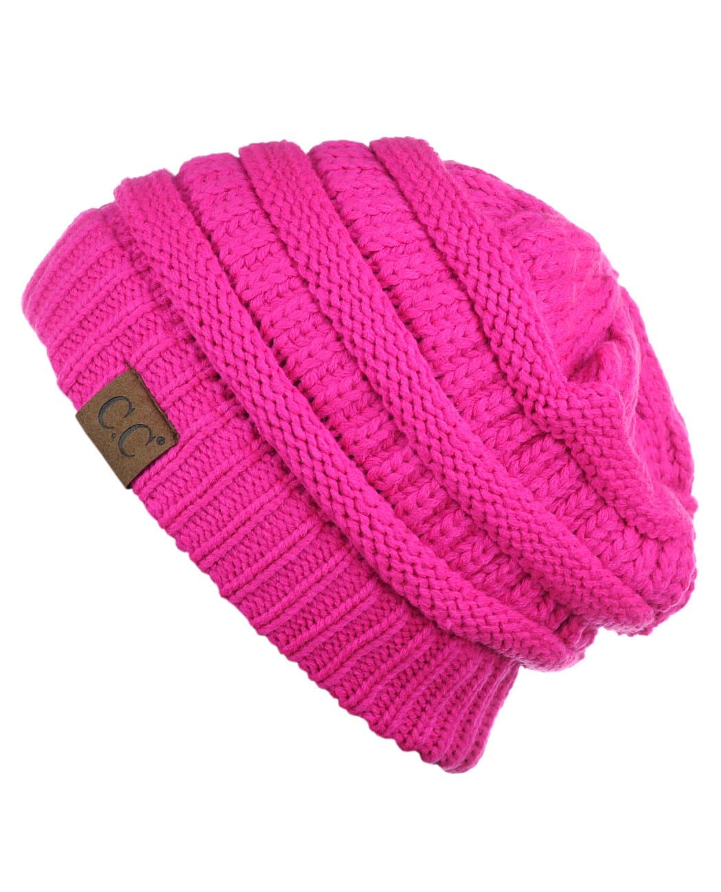 Warm Chunky Soft Stretch Cable Knit Beanie Skully — view 117