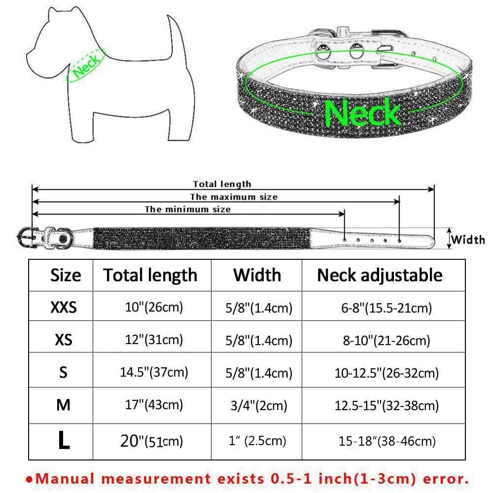 Rhinestone Dog Collar, Cute Dazzling Sparkling Soft Suede Leather Dog Cat Rhinestone Collar Crystal Diamond Pet Dog Puppy Collar (S, Purple-6) — view 2