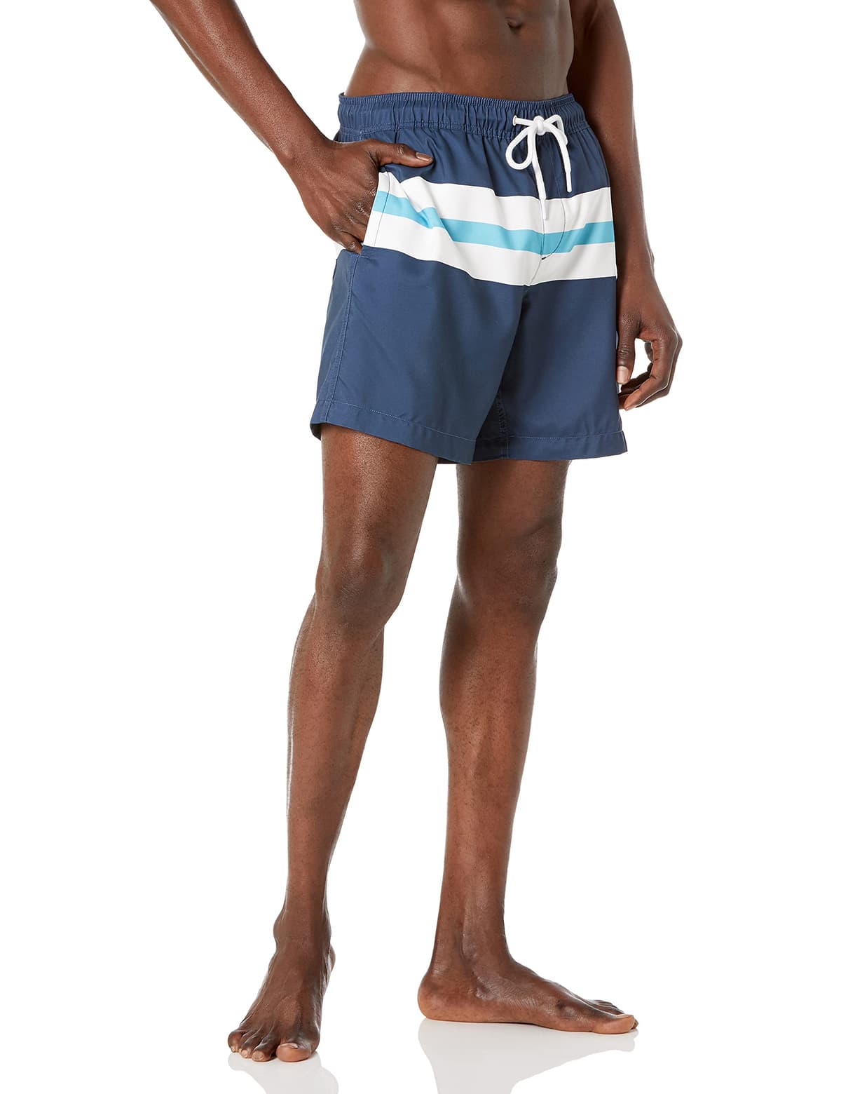 Amazon Essentials Bañador de Secado Rápido de 18 Cm - Colores interrumpidos Hombre