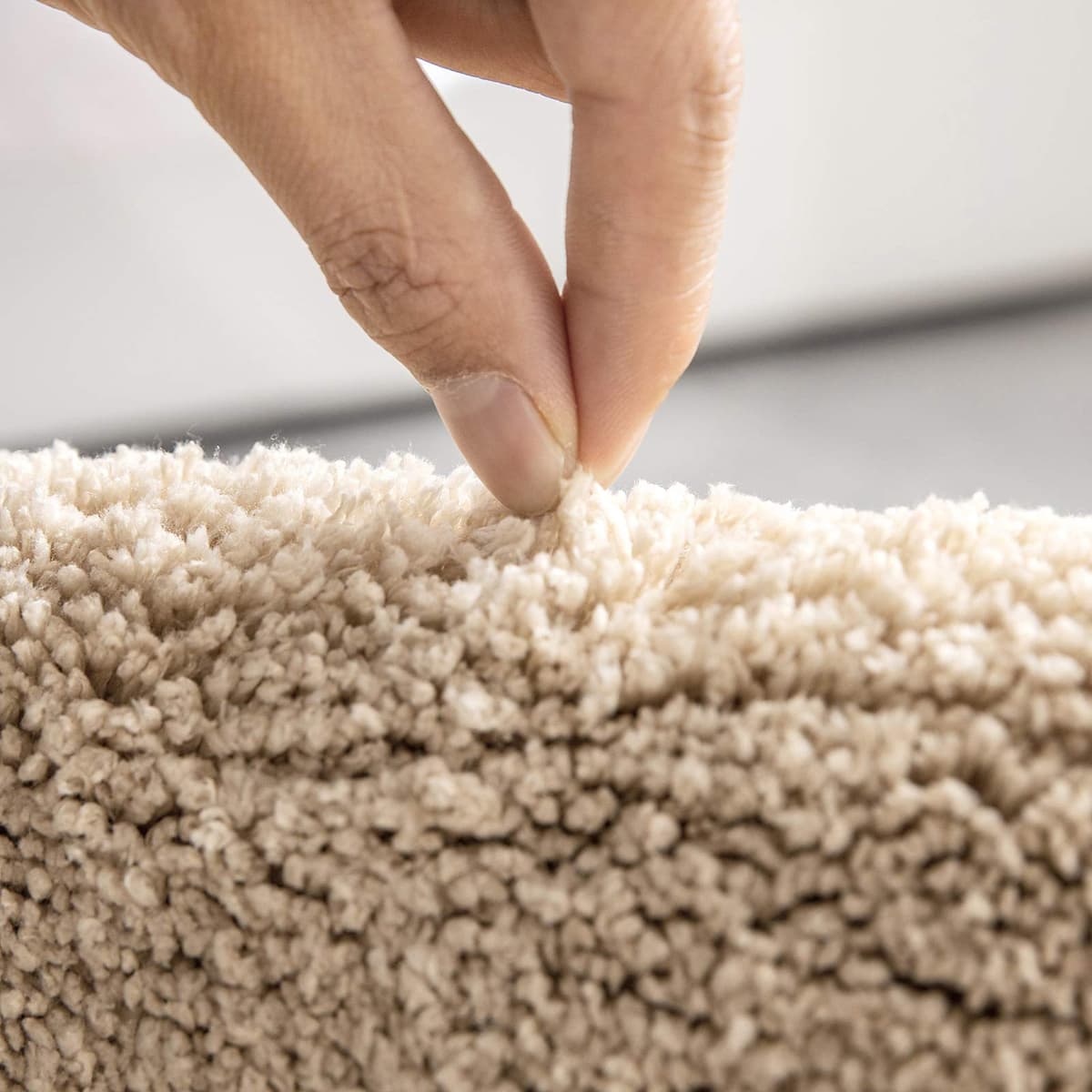 MIULEE Alfombra de Baño Antideslizante Absorbente Microfibra Alfombrilla Baño Lavable a Máquina Alfombra Ducha Baño Cocina Puertas de Entrada Pasillo para Dormitorio Salon Modernas 45x120 cm Beige — view 6