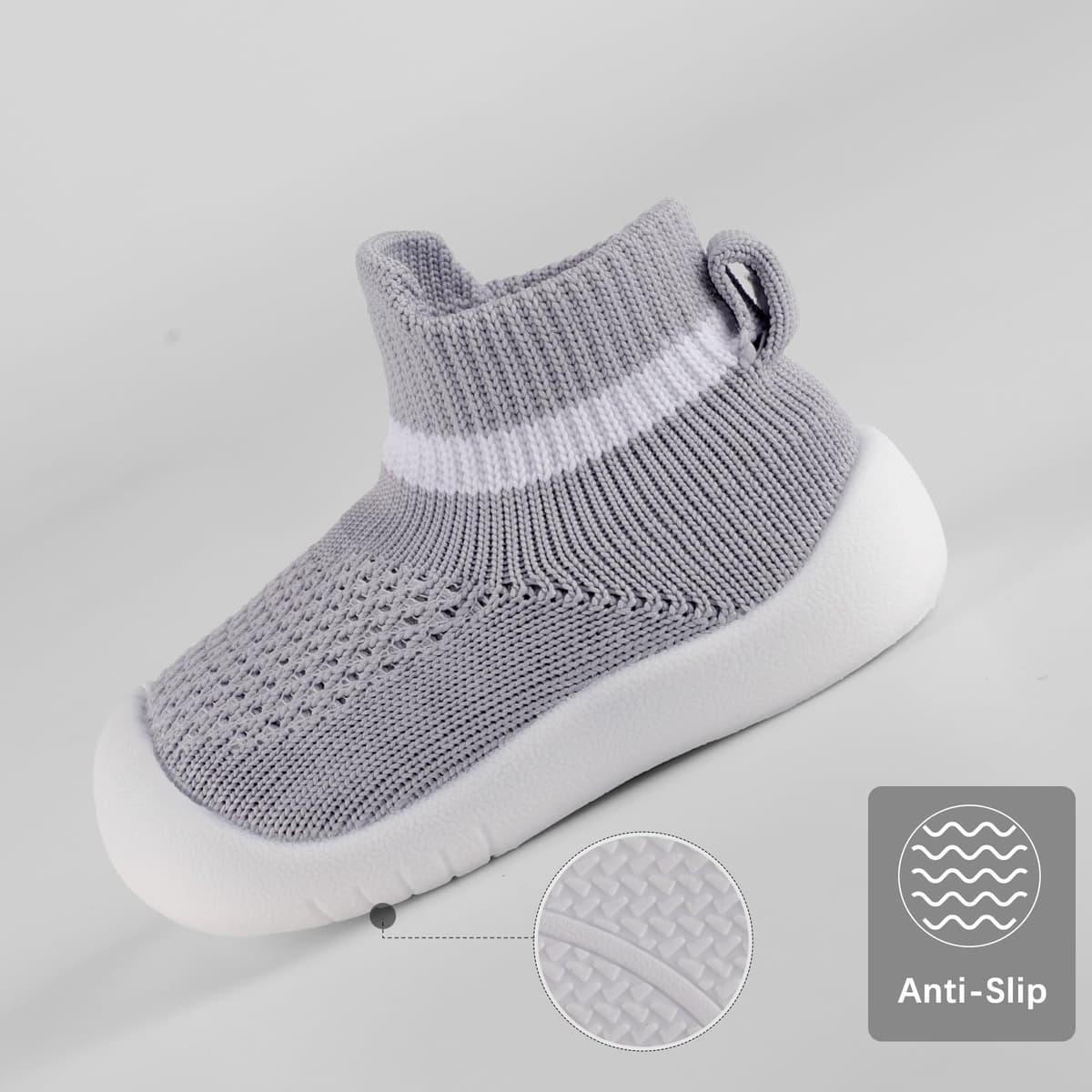 MK MATT KEELY Baby Shoes Boys Girls Sock Shoes Toddlers Pre Walkers First Walking Shoes with Anti Slip Rubber Sole — view 5