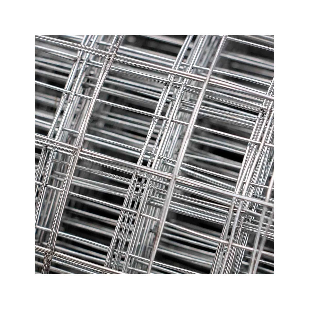Acan Tradineur - Rollo de Malla metálica galvanizado, Cuadrada, Valla, Cierre de Alambre, cercar jardín, gallinero, finca, Alta Resistencia (Gris - 1,5 x 3 m) — view 3