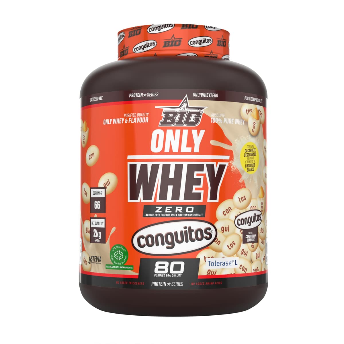 BIG - Proteinas Whey - Proteina en Polvo para Desarrollo de Masa Muscular y Recuperación - Materia Prima Premium - Whey Protein Sin Lactosa, Sin Azúcar, Sin Grumos (1Kg, Cacaolat) — view 19