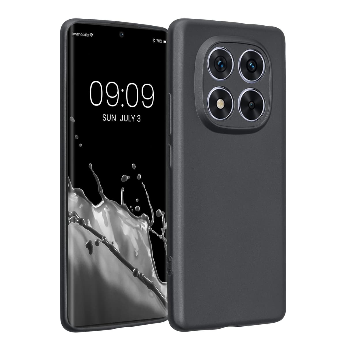 kwmobile Carcasa Compatible con Xiaomi Redmi Note 14 Pro 5G / Poco X7 Funda - Funda Ultrafina de TPU con Bordes elevados - Lavanda Metalizado — view 145