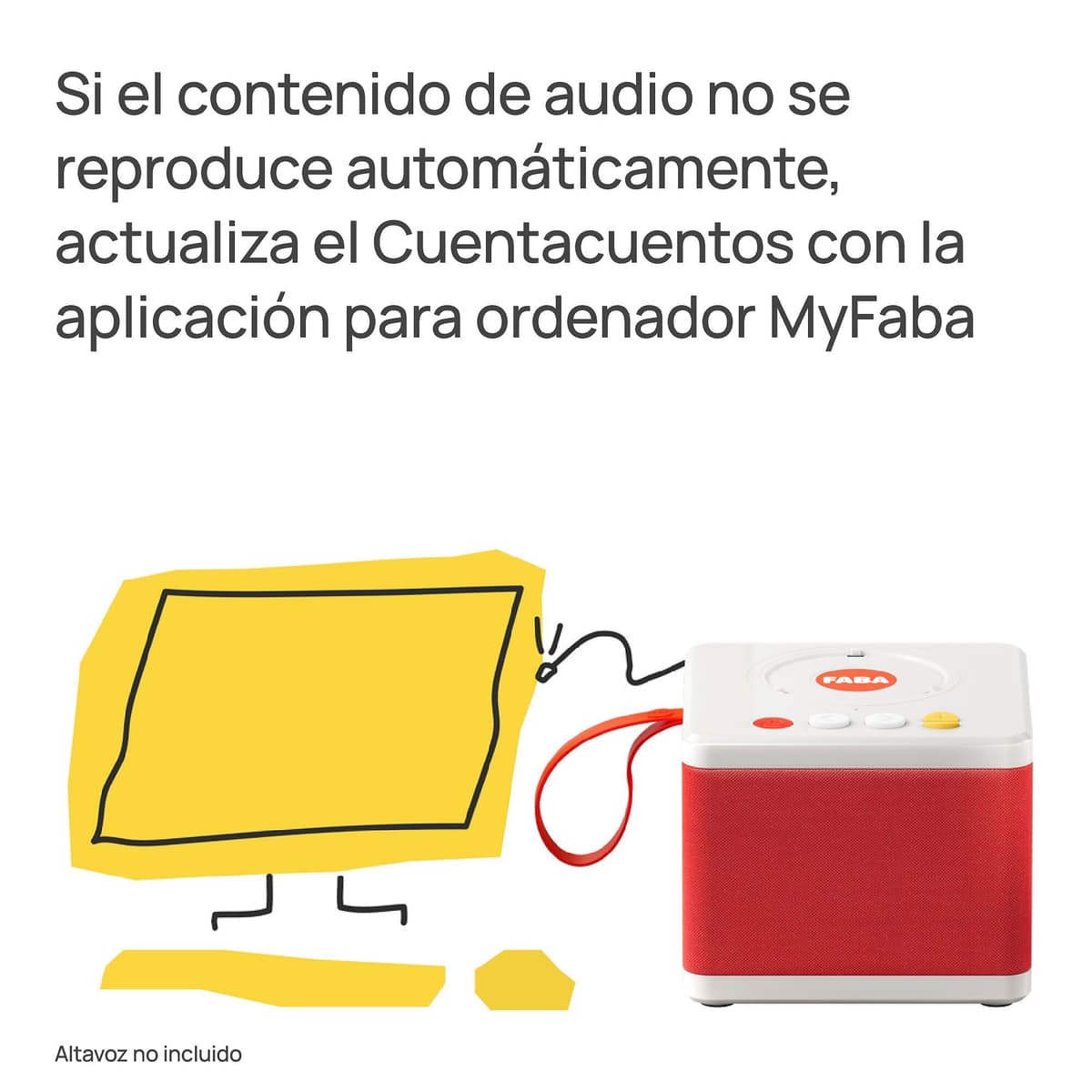 FABA Personaje Sonoro – Duerme, Duerme estrellita – Música, Canciones y Sonidos, para niños y niñas 0-3 años, Reproducción con FABA Cuentacuentos y FABA+, Juguete Educativo, versión en español — view 2