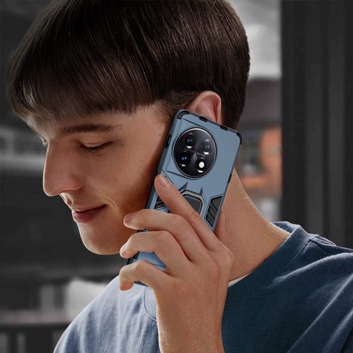 Funda para CMF Phone 2 Pro, Carcasa Antigolpes con Soporte anular metálico, Case Protectora de Grado Militar, Negro — view 1554