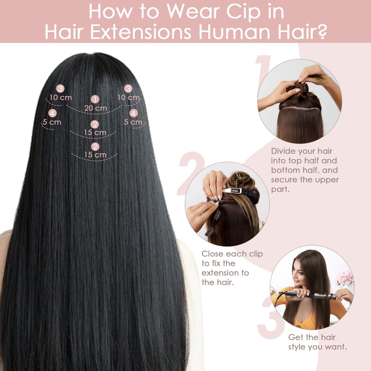 Silk-co 10inch Hair Extensions Clip in Hair Extension Human Hair #04 Medium Brown -Basic Thickness-Thin Weft- 8 Pieces Real Remy Straight Hair Extensions[50g] — view 37