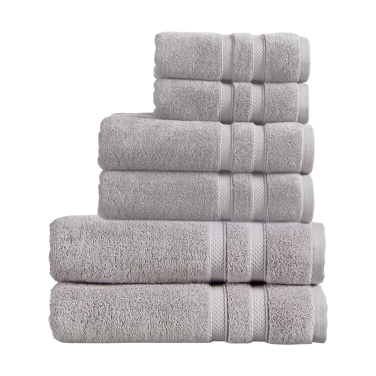 Christy Chroma Bath Towels | Set of 2 | Highly Absorbent Heavyweight 675GSM | Bold and Bright | Soft Velvety Smooth Bathroom Shower Towels | 100% Cotton | Sustainably Made | Ash Grey — view 146