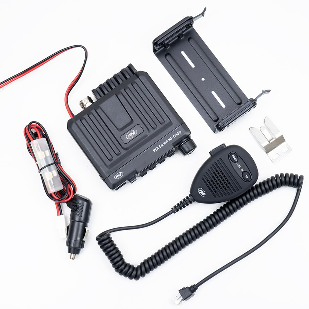 Radio CB PNI Escort HP 6500, Banda Ciudadana, multiestándar, 4W, 12V, ASQ, Ganancia RF, enchufe de mechero incluido, conmutador AM/FM solo para banda UE — view 6