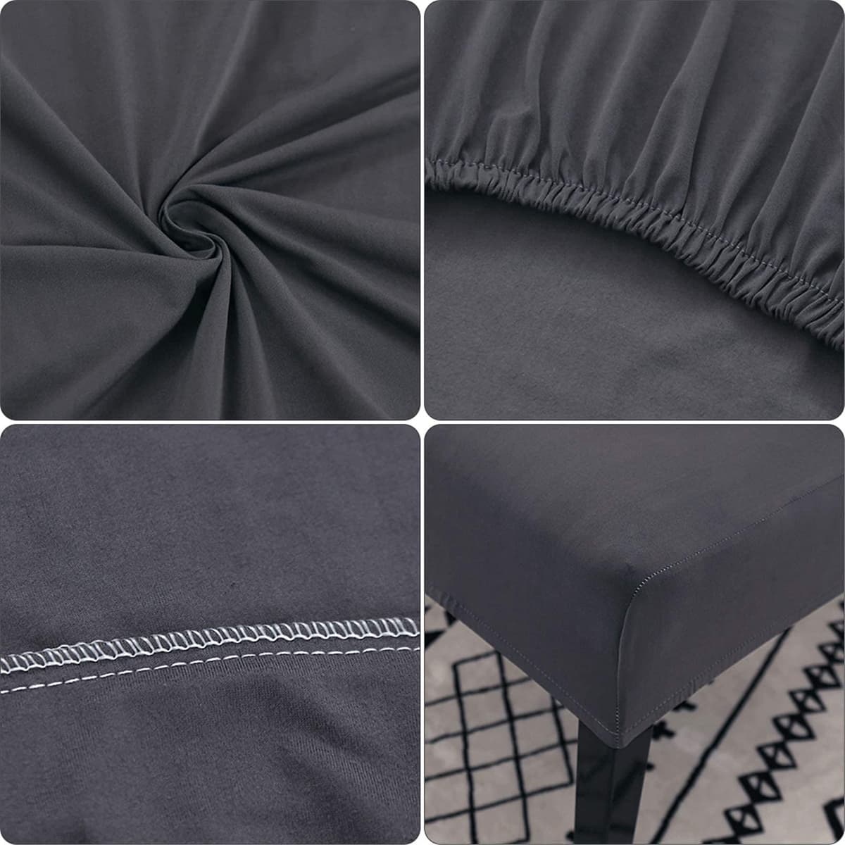 Dining Room Chair Covers Slipcovers Set of 4, Stretch Removable Washable Dining Chair Protector Decoration Cover Seat Slipcover for Hotel, Ceremony, Banquet, Kitchen, Restaurant, Home — view 9