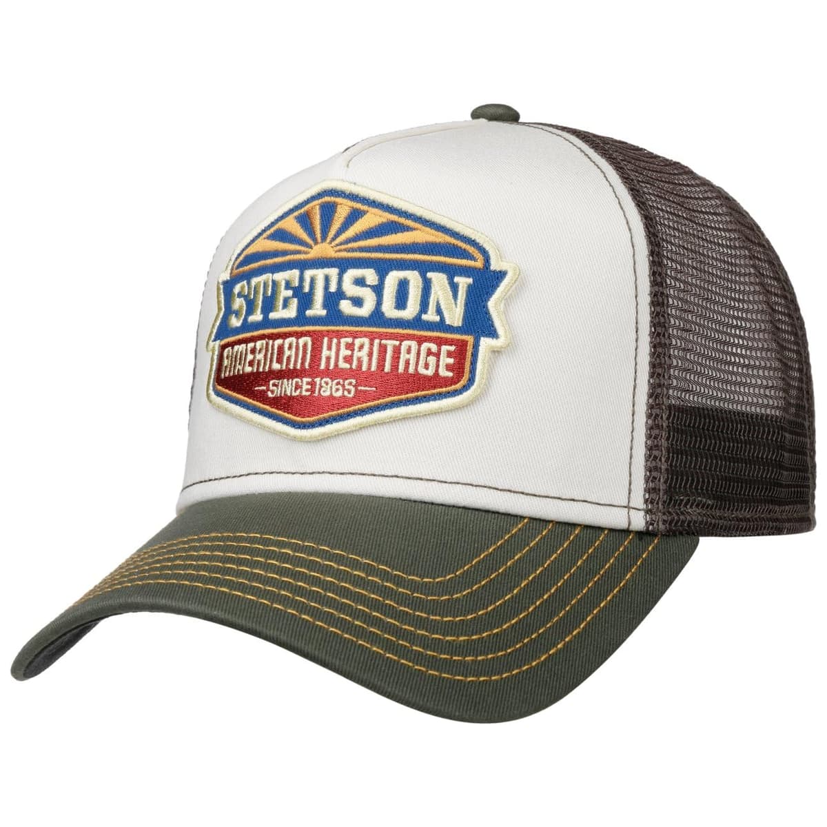Stetson Gorra de Camionero Patrulla para Hombre/Mujer, Gorra de béisbol de algodón, tamaño Ajustable, Gorra con Inserto de Malla, Gorra de Camionero para Invierno/Verano, Gorra Curvada — view 21