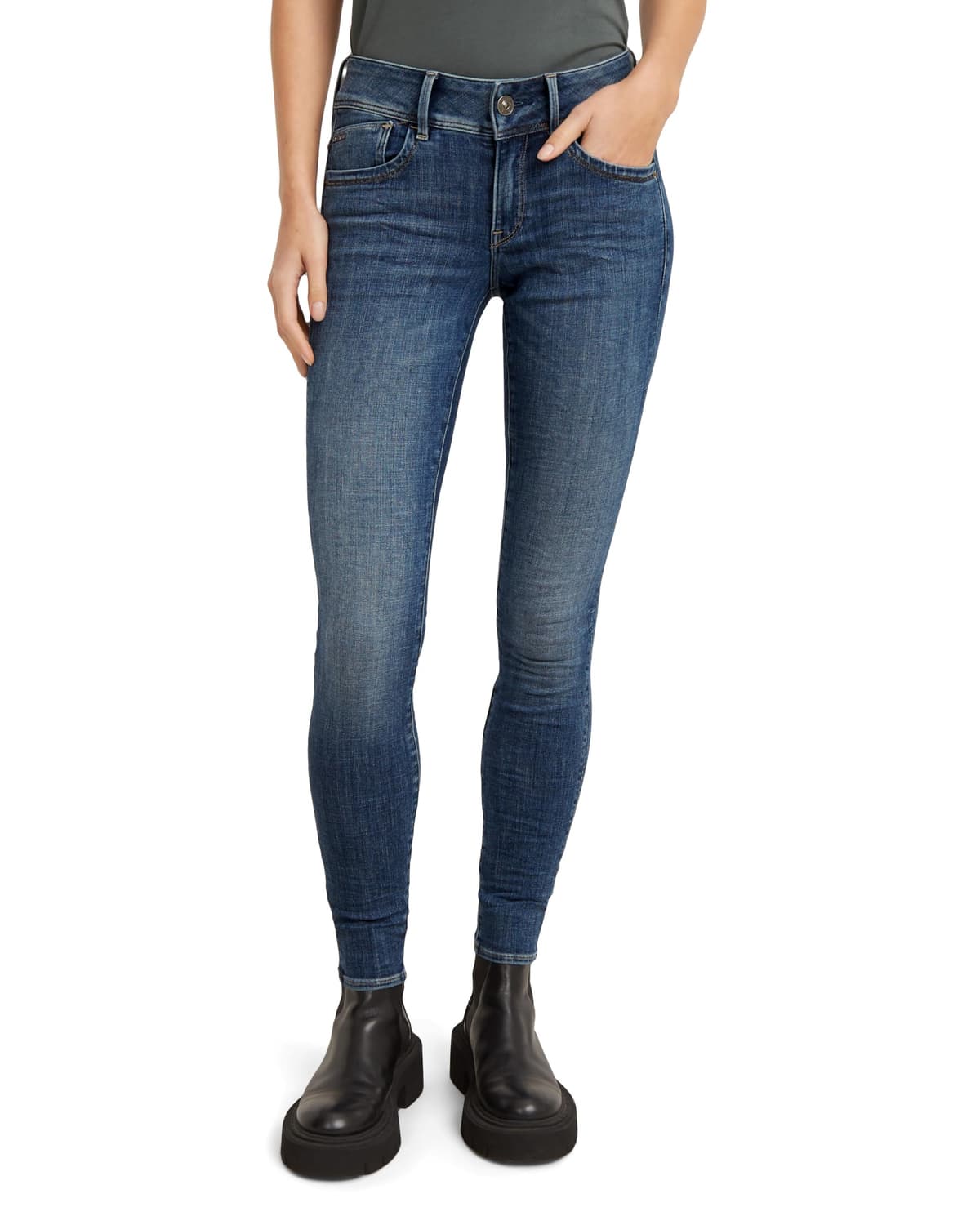 G-Star Lynn Mid Skinny Jeans - Vaqueros Mujer — view 50