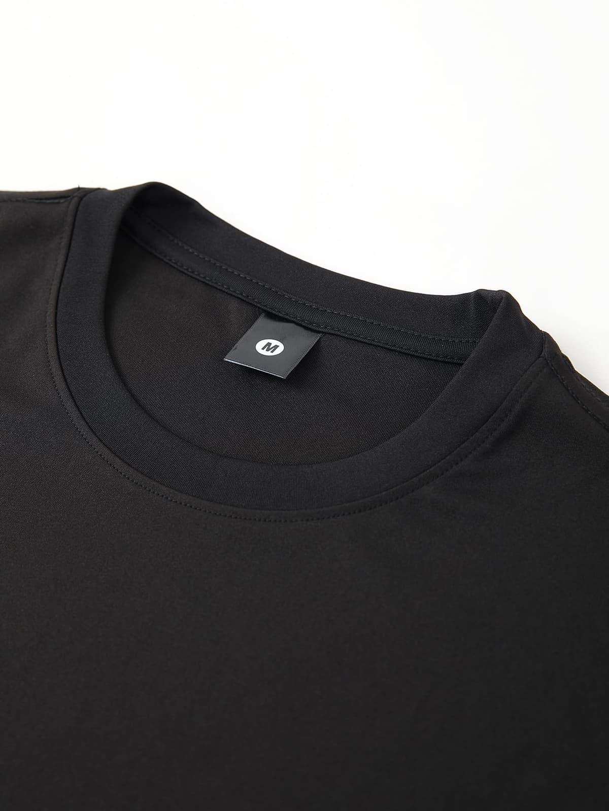 Conjunto de 2 piezas de camiseta ligera de manga corta con bloques de tres colores para hombre, a la moda, casual, vacaciones, deportes, fitness — view 4