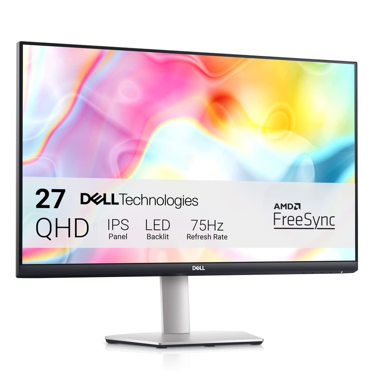 Dell 27 Plus USB-C Monitor - S2725DC, QHD (2560x1440), 144Hz, IPS, 1ms MPRT, AMD FreeSync, 99% sRGB, Height Adjust, Built-in Speakers, 2 USB-C, DisplayPort, HDMI, 2 USB-A, 3 Year Warranty, White — view 16