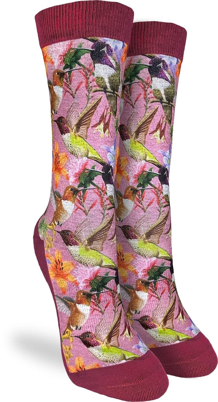 Good Luck Sock Women's Floral Dinosaurs Socks, Shoe Size 5-9 — view 214