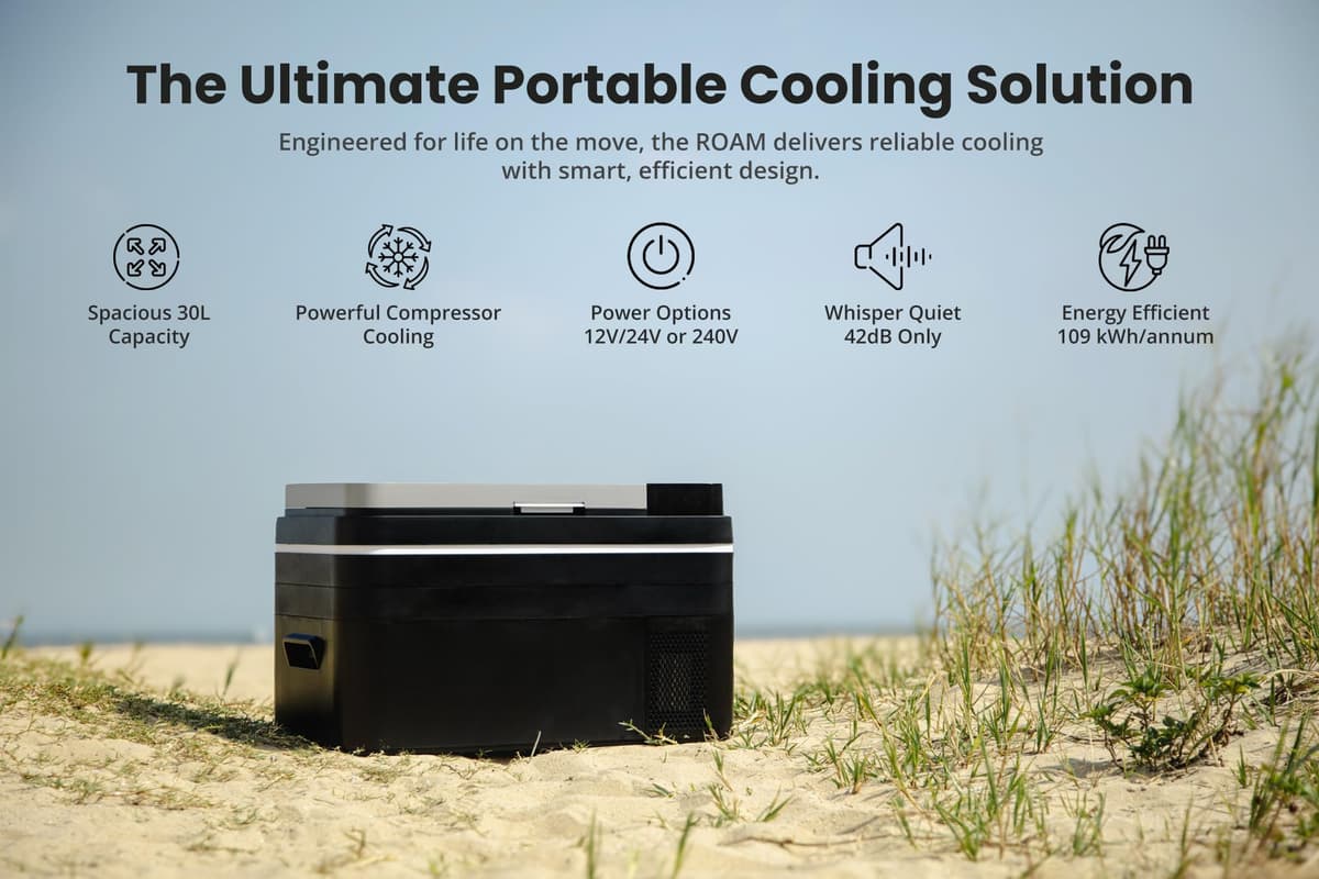 Subcold Roam30 Portable Car Fridge Freezer 30L – 12V/24V/240V Compressor Cooler with App Control, Eco/Max Modes, Battery Protection, Low Noise 44dB – for Cars, Camping, Road Trips & Off-Grid Use — view 4