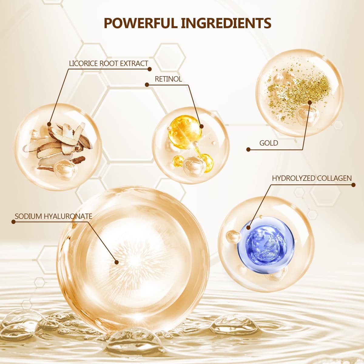 24K Gold Undereye Mask (60 Pcs), Collagen Hydrating Gel Pads, Reduce Puffiness, 30 Pairs Under Eye Patches for Dark Circles Puffy Eyes Treatment, Wrinkle, Women Men Beauty Personal Skin Care Products — view 3