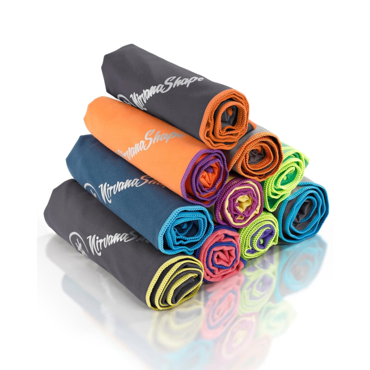 NirvanaShape Toalla de Microfibra | 14 Colores | 8 Dimensiones | Toalla de Viaje Ligera, Absorbente y de Secado Rápido | Toalla de Baño para Viajes | Ideal para Playa, Camping, Yoga y Sauna — view 19
