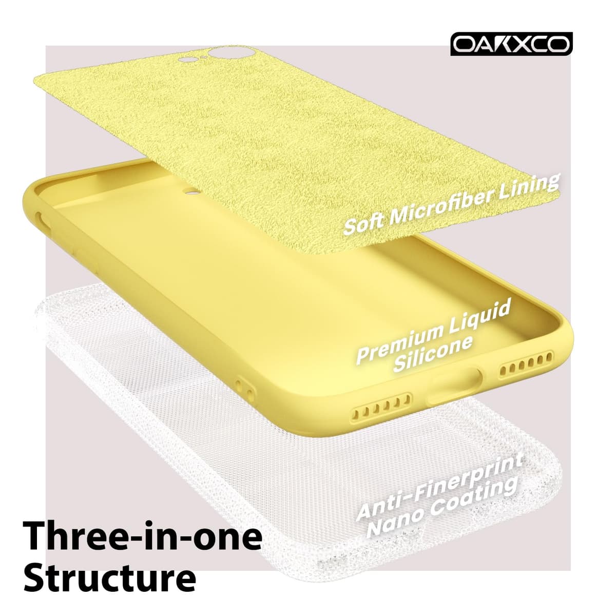 oakxco for iPhone 17 Pro Max Phone Case Liquid Silicone, Cute Thin Slim Grip Soft Rubber Gel for Women Men, Smooth Matte TPU Plain Solid Color Girly Simple Case with Camera Cover, Light Pink — view 1241